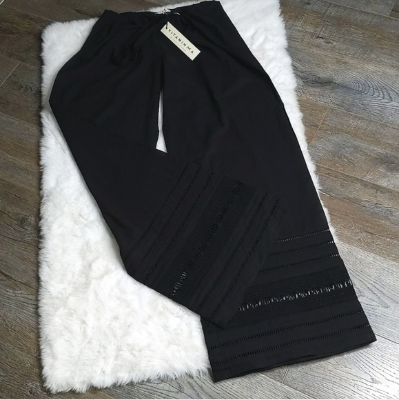 VITAMIN A Black Gold Coast Voile Malia Pant Cover-up ~ NWT - Picture 6 of 16